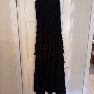 Strapless Gown w/ Detachable Shawl